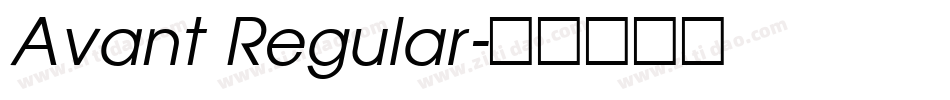 Avant Regular字体转换